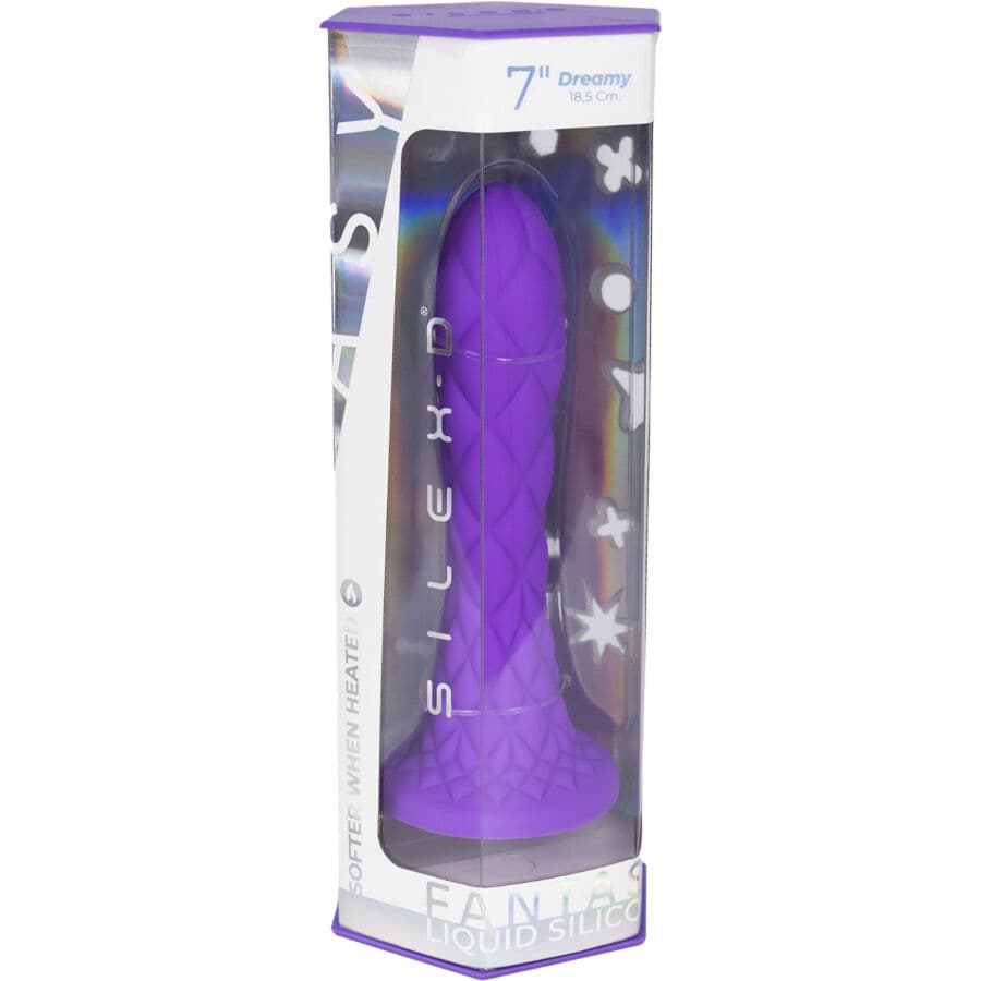 SILEXD - DREAMY DILDO FANTASY LIQUID SILICONE THERMOREACTIVE VIOLET 18.5 CM thumb 9