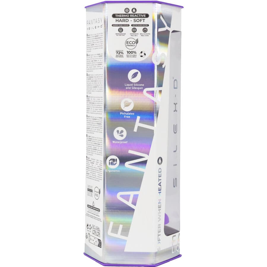 SILEXD - DREAMY DILDO FANTASY LIQUID SILICONE THERMOREACTIVE VIOLET 18.5 CM thumb 10
