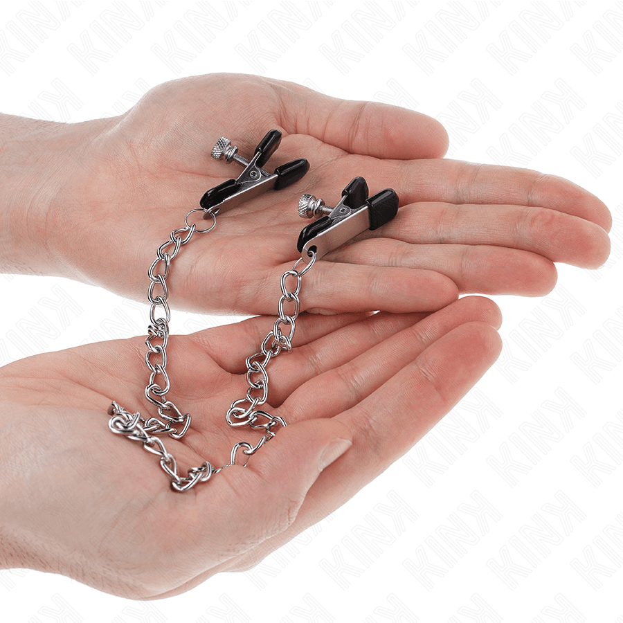 KINK - FLAT CHAIN NIPPLE CLAMPS SILVER 34 CM thumb 3