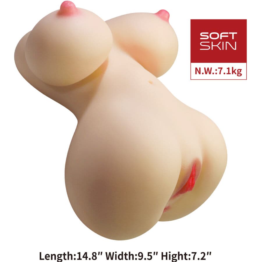 CRAZY BULL - FIONA REALISTIC FEMALE TORSO VAGINA AND ANAL 7.1 KG thumb 2