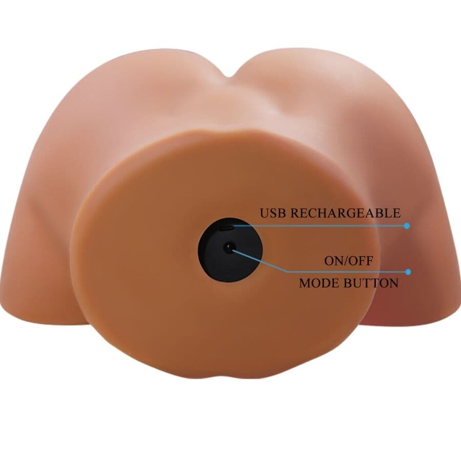 CRAZY BULL - ILANA REALISTIC FEMALE BUTT VIBRATOR AND SUCKER WITH SOUND 6.8 KG thumb 6