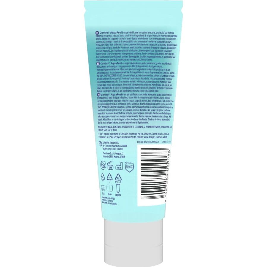 CONTROL - AQUAFEEL LUBRICANT WITH HYALURONIC ACID 80 ML thumb 2