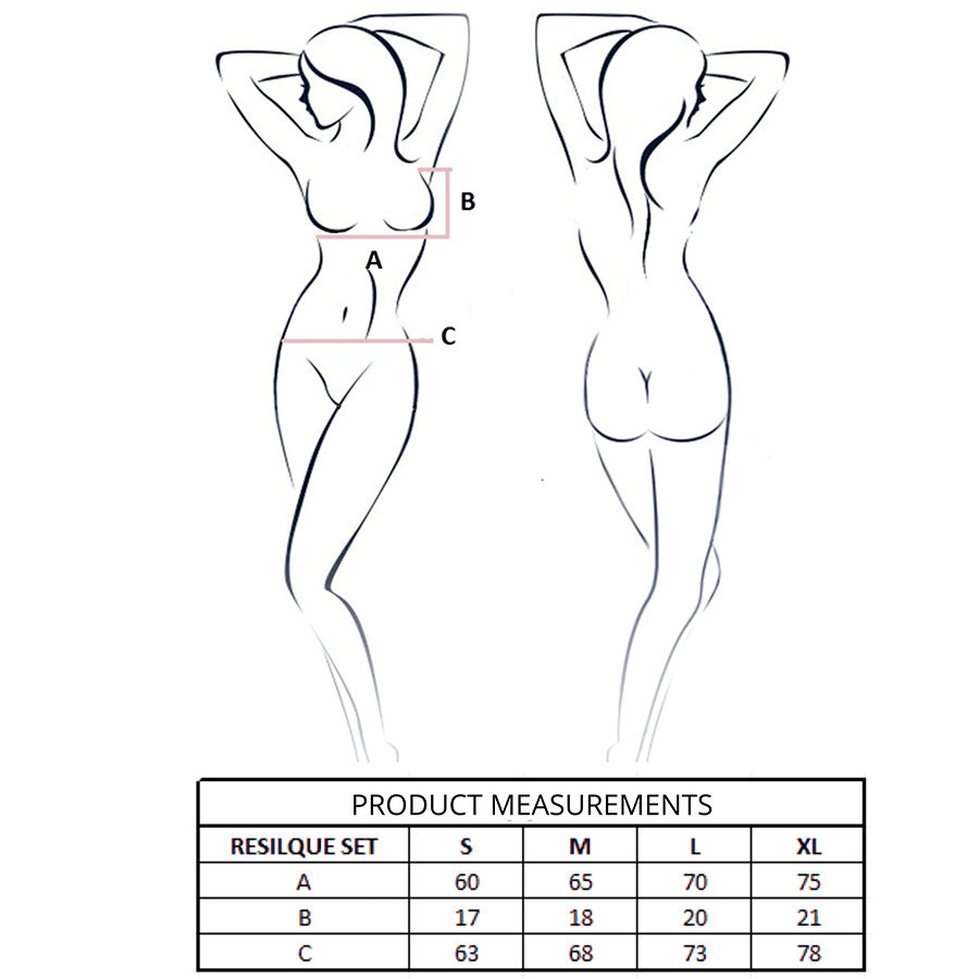 PASSION - RESILQUE BRA + THONG SET WHITE L/XL thumb 4