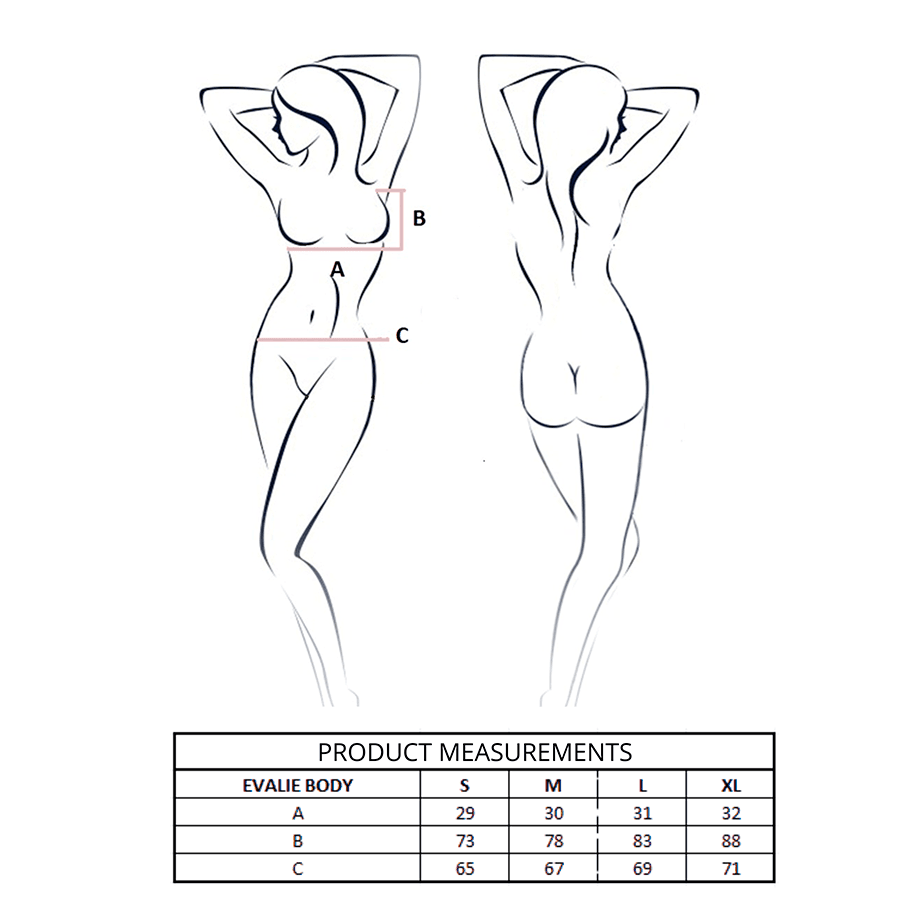 PASSION - EVALIE BODY RED S/M thumb 4
