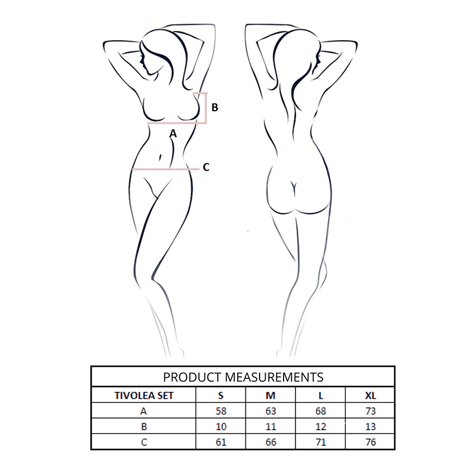 PASSION - TIVOLEA BRA + THONG SET MISTY ROSE L/XL thumb 4