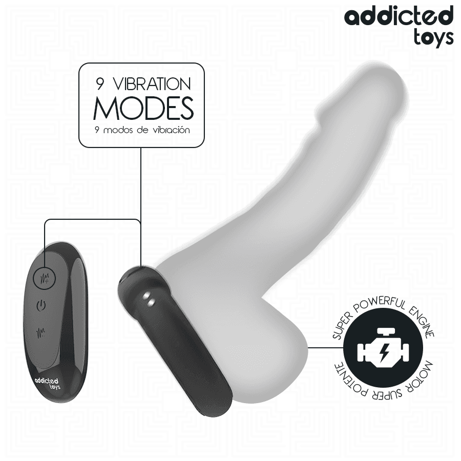 ADDICTED TOYS - HEATING EFFECT VIBRATING COCK RING REMOTE CONTROL thumb 5