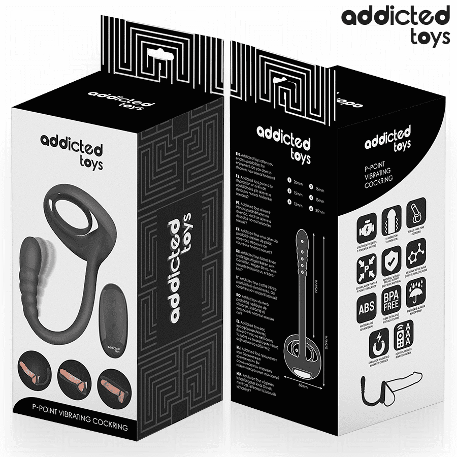ADDICTED TOYS - P-SPOT VIBRATING COCK RING REMOTE CONTROL thumb 3