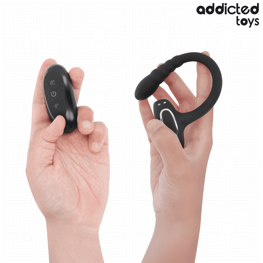 ADDICTED TOYS - P-SPOT VIBRATING COCK RING REMOTE CONTROL thumb 4