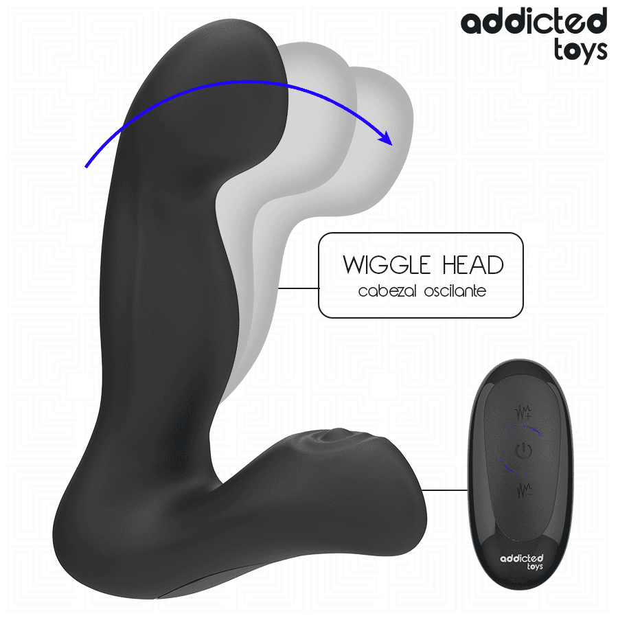 ADDICTED TOYS - OSCILLATING PROSTATE MASSAGER WITH PULSATION MODE REMOTE CONTROL thumb 3
