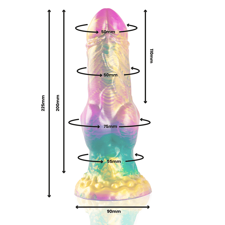 EPIC - IRIS DILDO WITH RAINBOW TESTICLES OF PLEASURE thumb 3