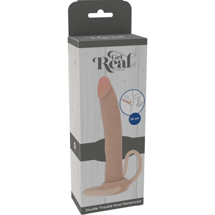 GET REAL - DOUBLE TROUBLE SILICONE ANAL PENETRATOR 16 CM thumb 4