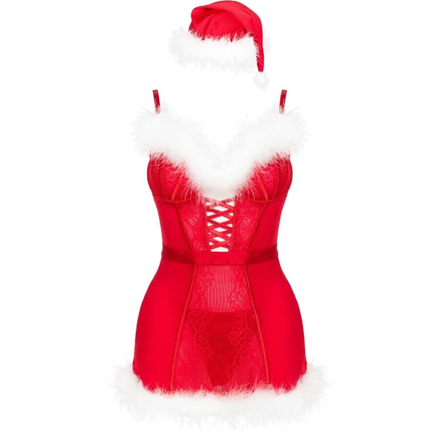 LIVCO CORSETTI FASHION - AGETHE LC 90607 CHEMISE + THONG + CHRISTMAS HAT L/XL thumb 4