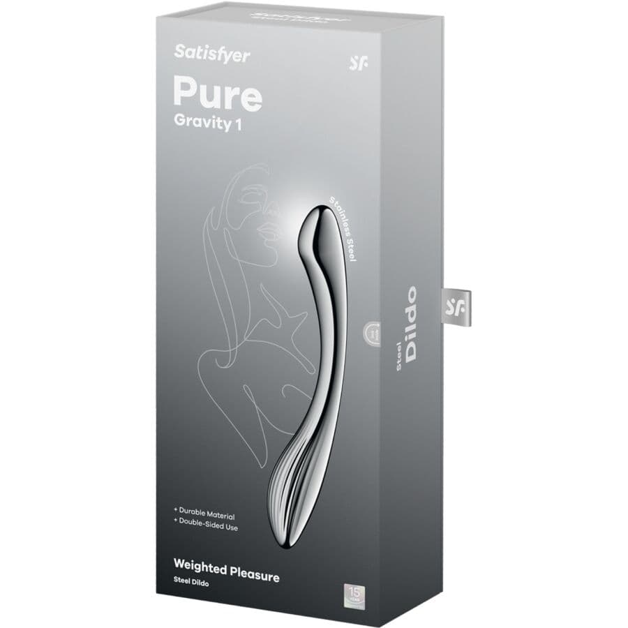 SATISFYER - PURE GRAVITY 1 STAINLESS STEEL DOUBLE-ENDED DILDO thumb 5