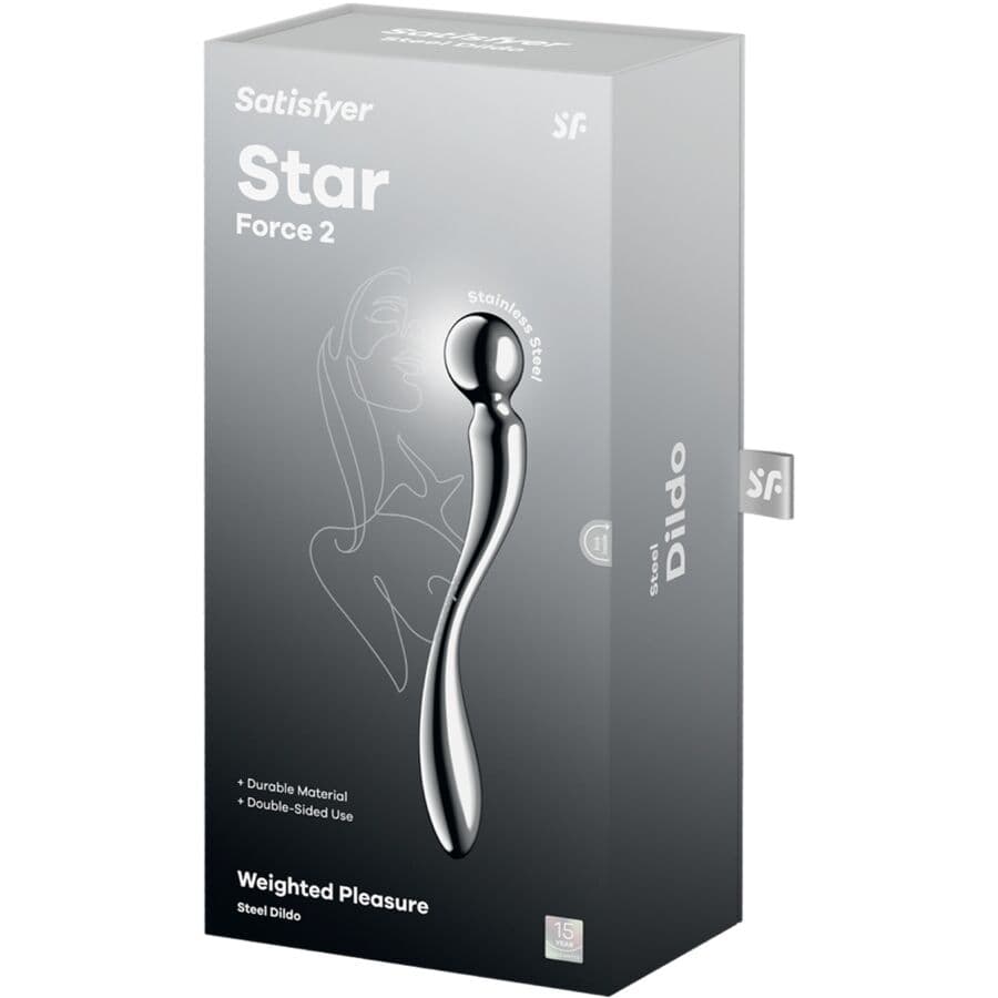 SATISFYER - STAR FORCE 2 STAINLESS STEEL DOUBLE-ENDED DILDO thumb 5