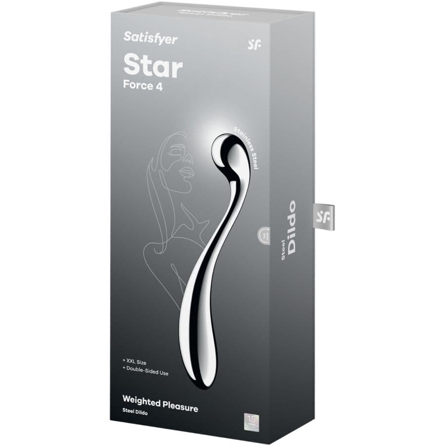 SATISFYER - STAR FORCE 4 STAINLESS STEEL DOUBLE-ENDED DILDO thumb 5