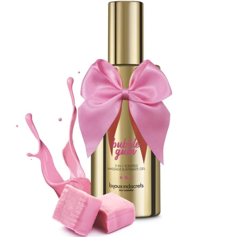 BIJOUX - BUBBLE GUM 2·IN·1 SCENTED MASSAGE & INTIMATE GEL 100 ML thumb 2
