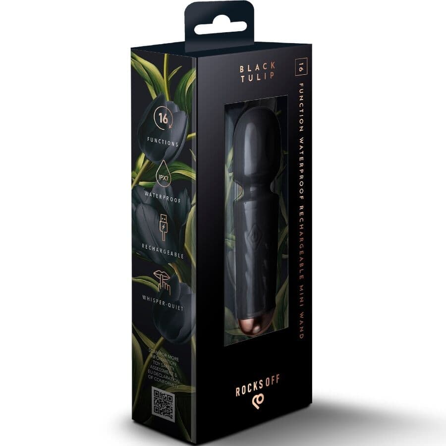 ROCKS-OFF - MINI RECHARGEABLE WAND 16 FUNCTIONS BLACK TULIP thumb 6