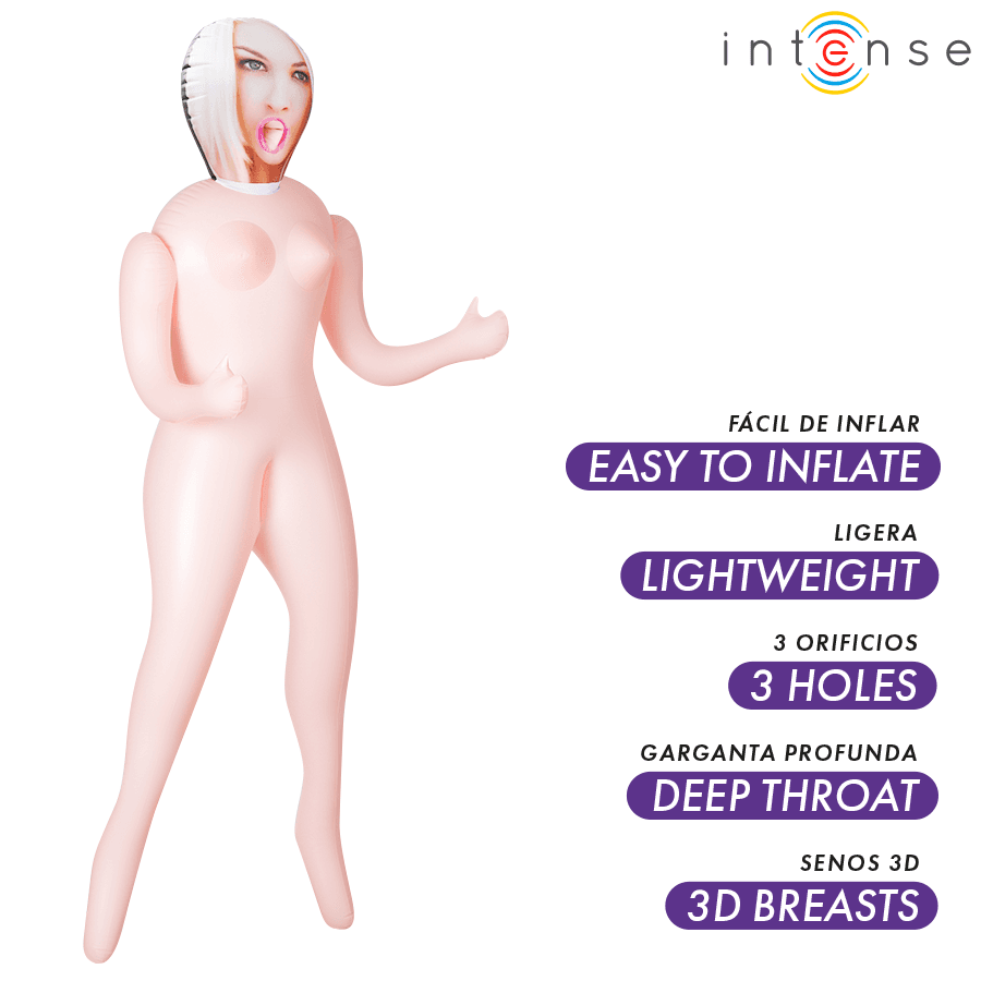 INTENSE DOLLS - IRINA INFLATABLE DOLL WITH THREE ORIFICES thumb 2