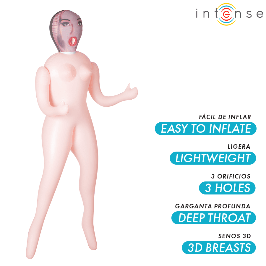 INTENSE DOLLS - MONIQUE INFLATABLE DOLL WITH THREE ORIFICES thumb 2
