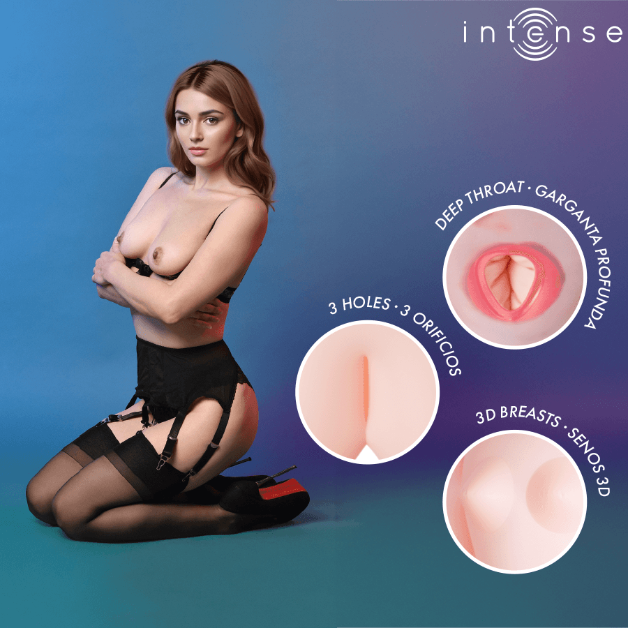 INTENSE DOLLS - MONIQUE INFLATABLE DOLL WITH THREE ORIFICES thumb 3