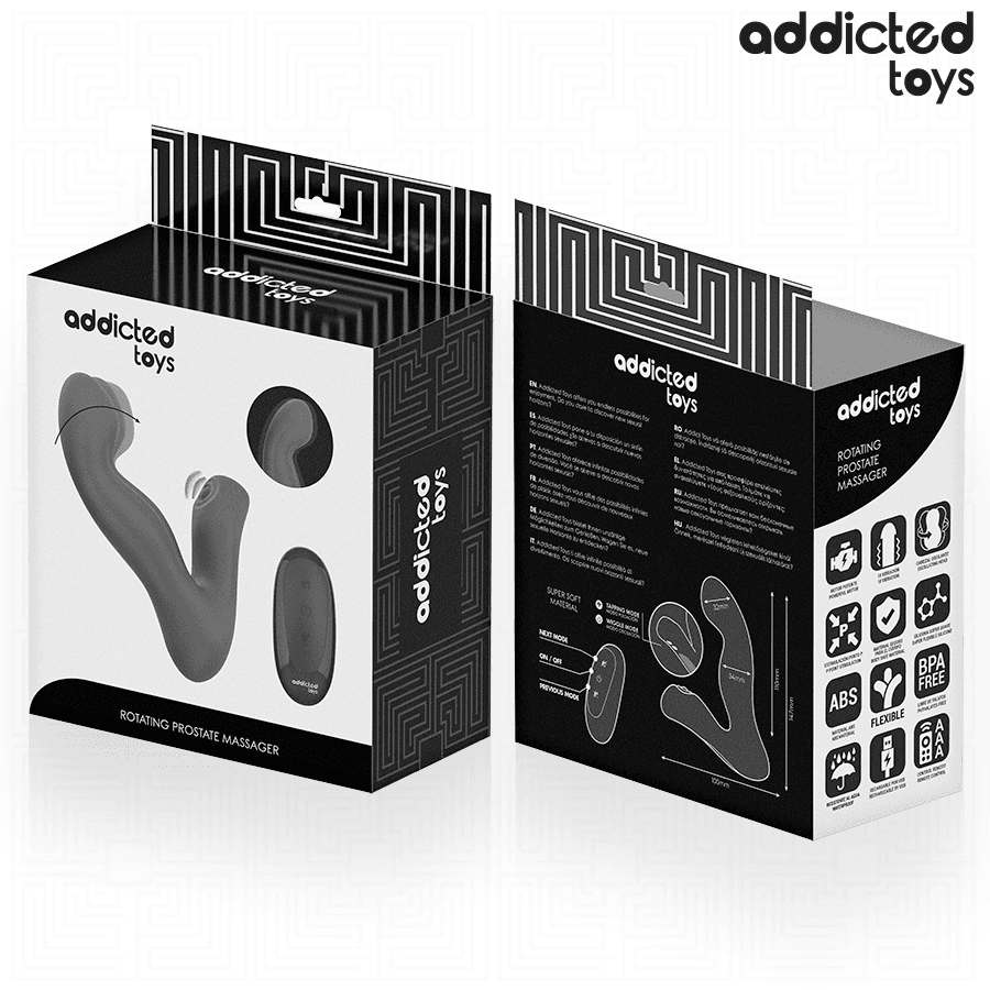 ADDICTED TOYS - OSCILLATING PROSTATE MASSAGER WITH PULSATION MODE REMOTE CONTROL thumb 7