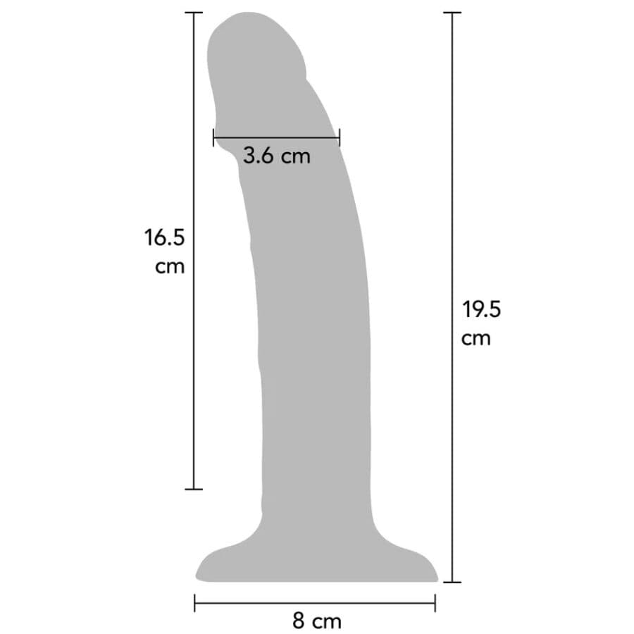 GET REAL - REALISTIC SILICONE VIBRATING DILDO PURPLE 19.5 CM thumb 3