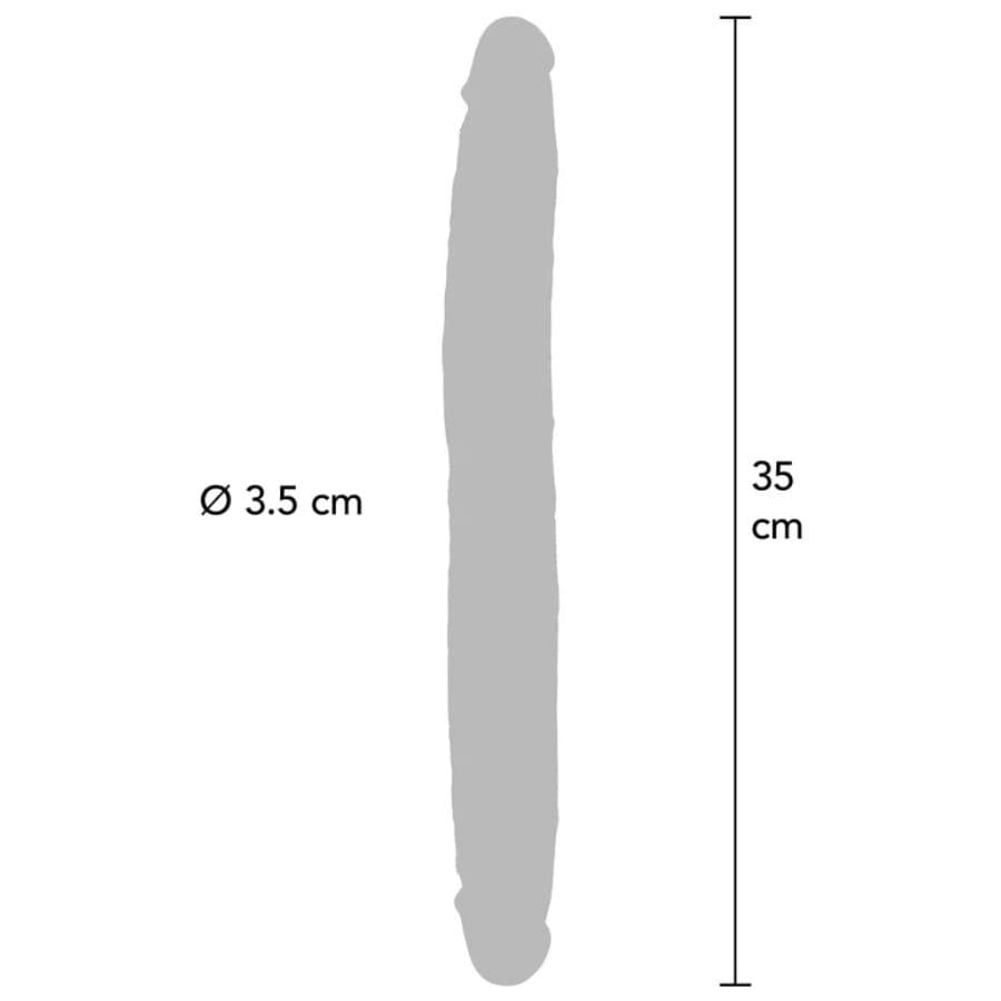 GET REAL - DOUBLE-ENDED SILICONE DILDO CARAMEL 35 CM thumb 3