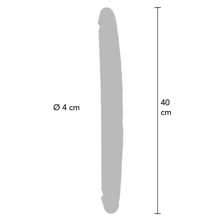 GET REAL - DOUBLE-ENDED SILICONE DILDO CARAMEL 40 CM thumb 3