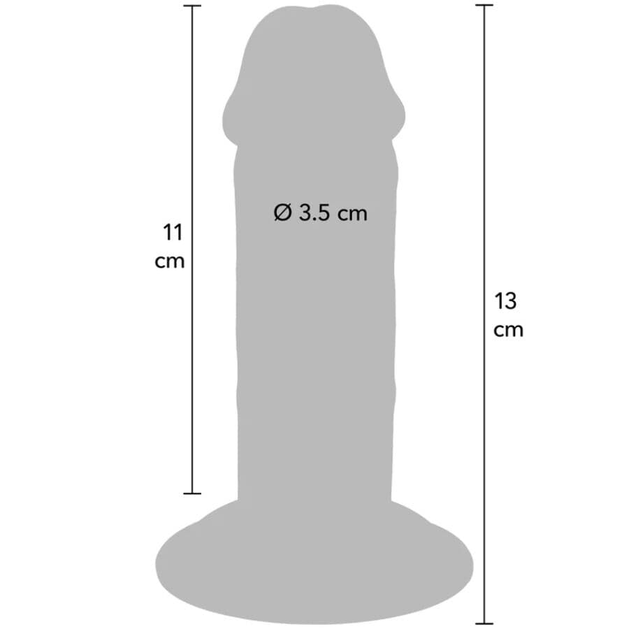 GET REAL - DELUXE THICK DOUBLE-DENSITY TPE DONG 13 CM thumb 4
