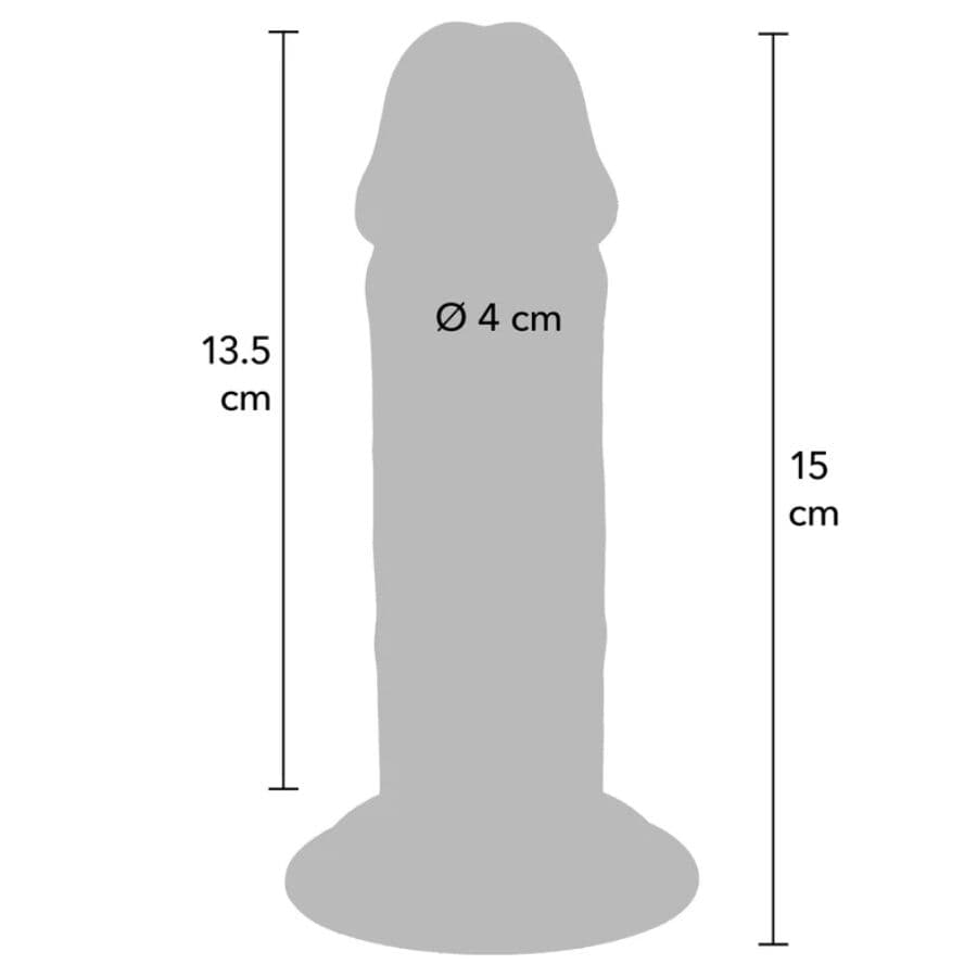 GET REAL - DELUXE THICK DOUBLE-DENSITY TPE DONG 15 CM thumb 4