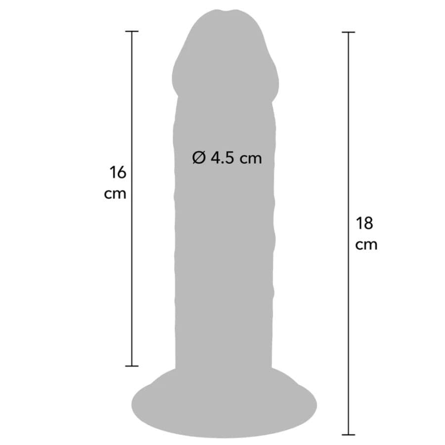 GET REAL - DELUXE THICK DOUBLE-DENSITY TPE DONG 18 CM thumb 4