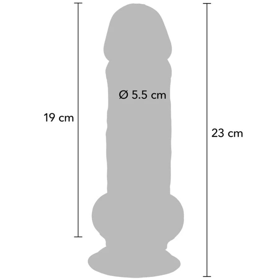 GET REAL - DELUXE REALISTIC PENIS WITH TESTICLES EXTRA THICK 23 CM thumb 4