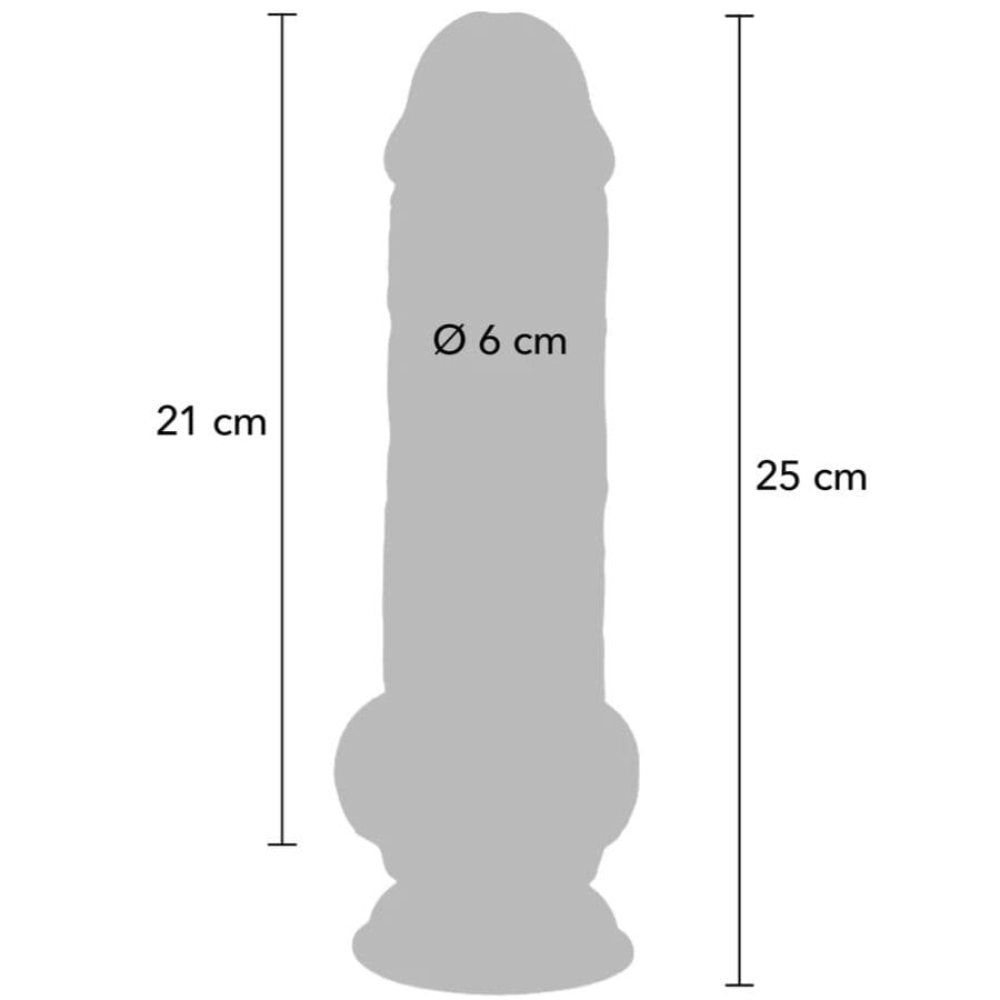 GET REAL - DELUXE REALISTIC PENIS WITH TESTICLES EXTRA THICK 25 CM thumb 4
