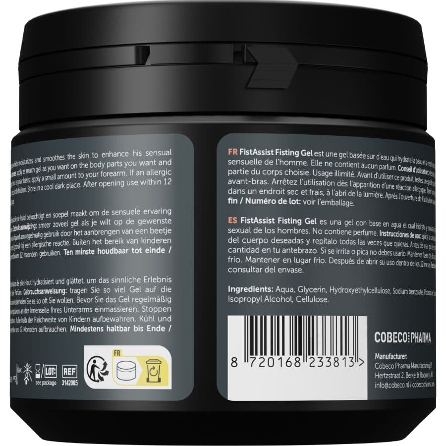 COBECO - FIST ASSIST FISTING GEL EXTRA-THICK WATER-BASED 500 ML thumb 2