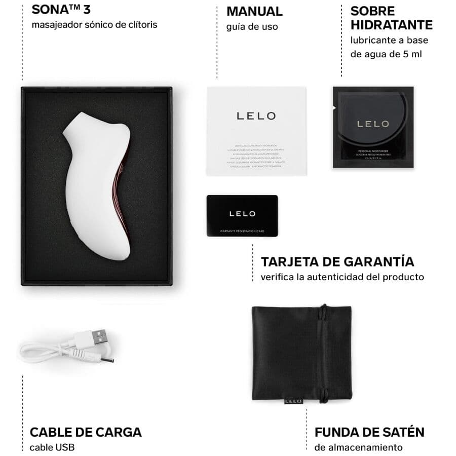LELO - SONA 3 SONIC CLITORAL MASSAGER CREAM thumb 5