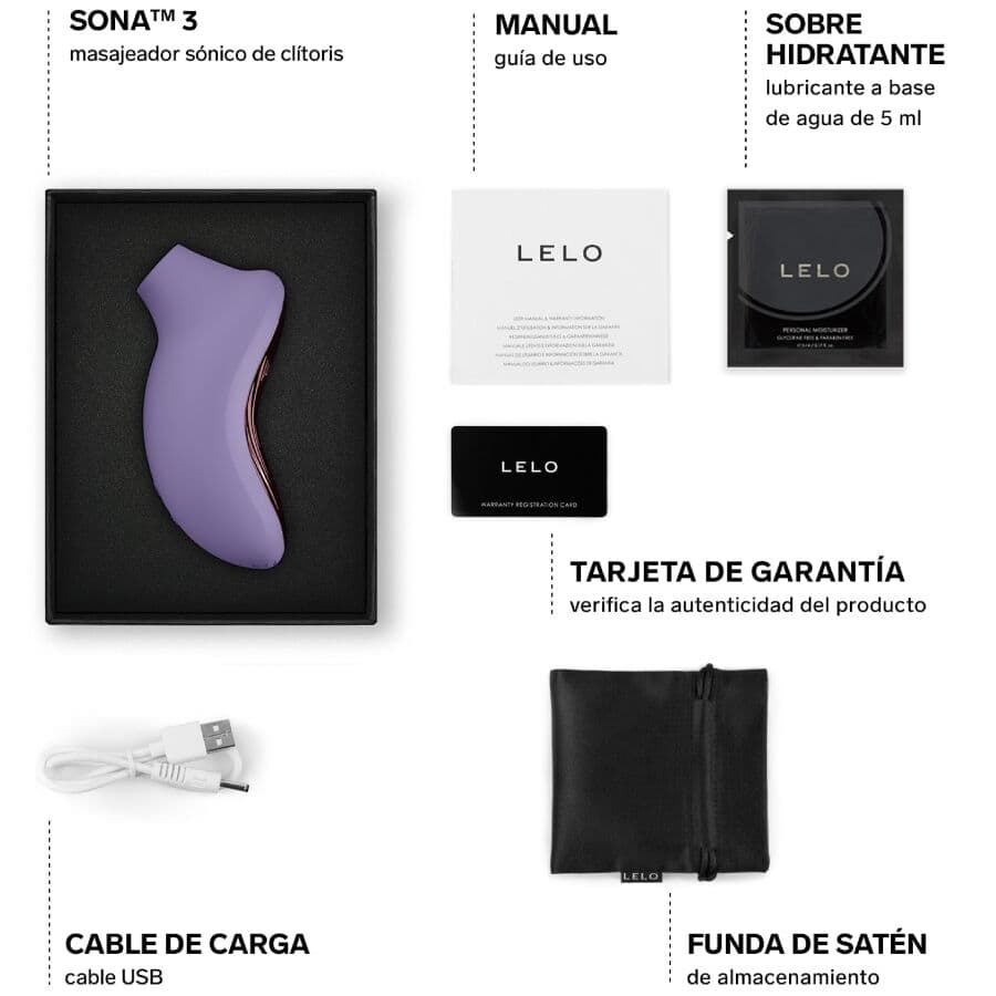 LELO - SONA 3 SONIC CLITORAL MASSAGER VIOLET DUSK thumb 5