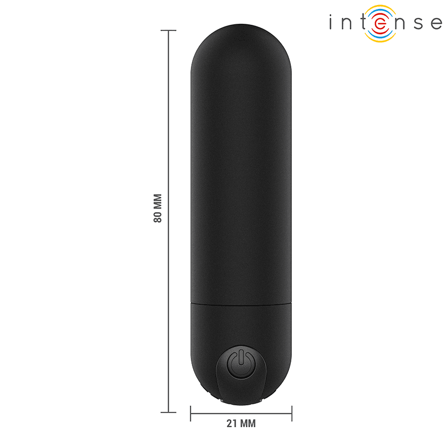 INTENSE - KAREN MINI RECHARGEABLE VIBRATING BULLET BLACK thumb 6