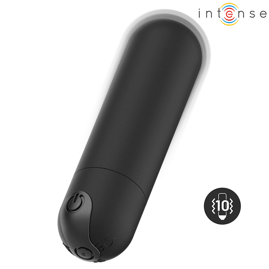 INTENSE - KAREN MINI RECHARGEABLE VIBRATING BULLET BLACK thumb 4