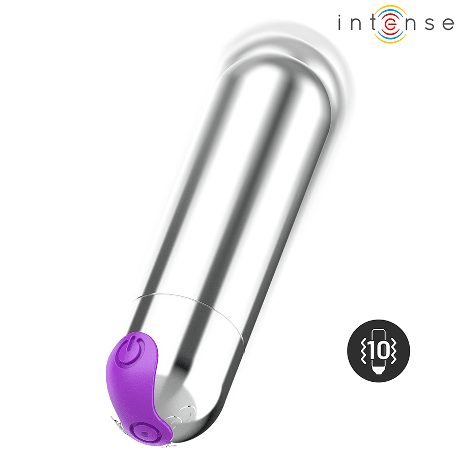 INTENSE - KAREN MINI RECHARGEABLE VIBRATING BULLET SILVER thumb 4