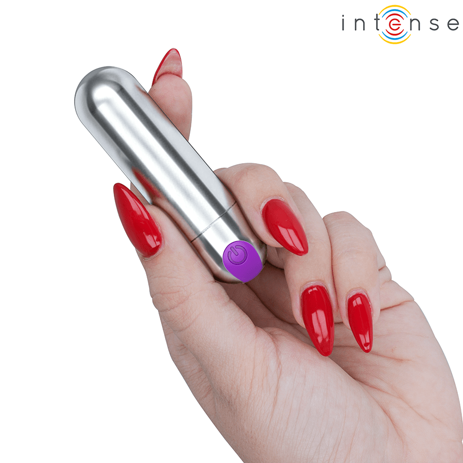INTENSE - KAREN MINI RECHARGEABLE VIBRATING BULLET SILVER thumb 3