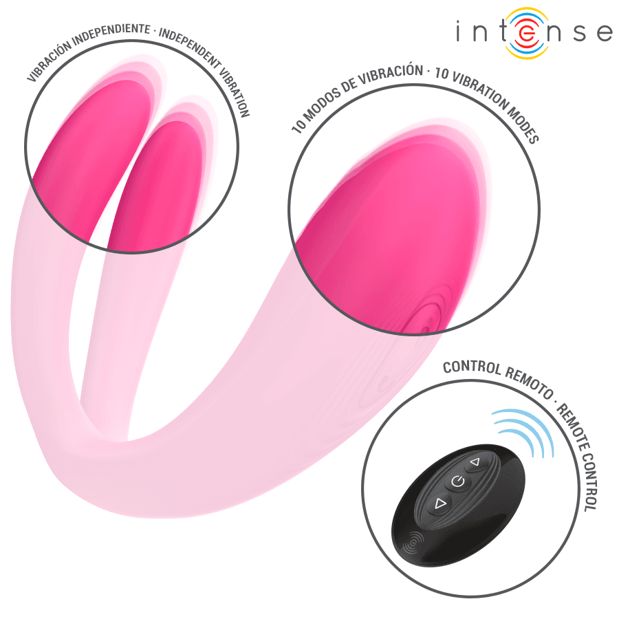 INTENSE - JULIA DOUBLE VIBRATOR CLAMP STIMULATOR REMOTE CONTROL thumb 9