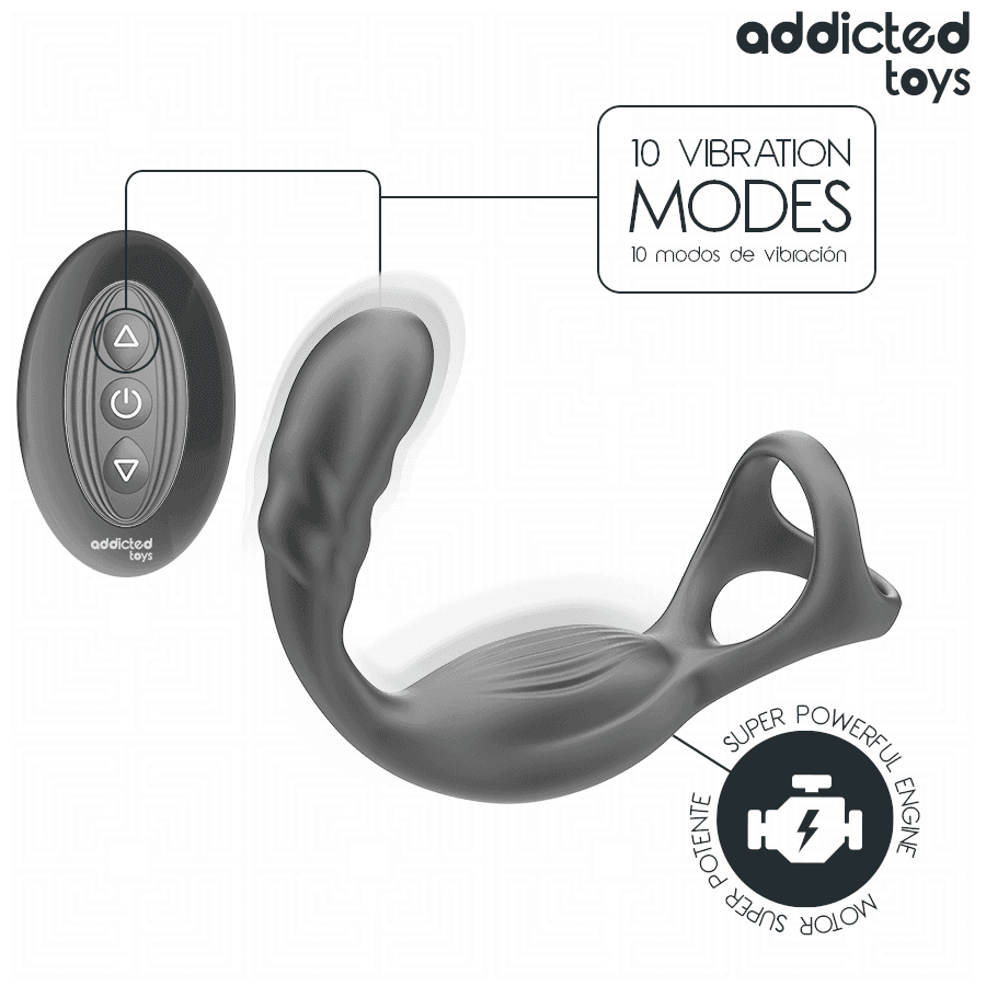 ADDICTED TOYS - DUAL PROSTATIC COCK RING REMOTE CONTROL thumb 6