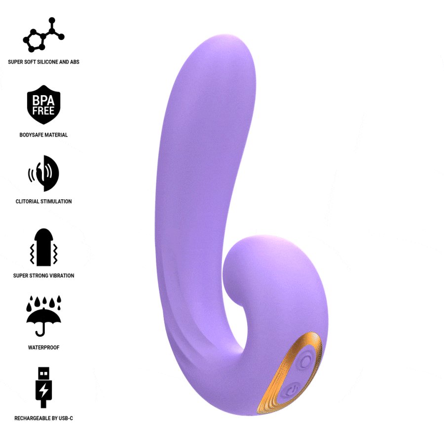 INTENSE - MERYL DOUBLE VIBRATION CLITORIS STIMULATOR thumb 2