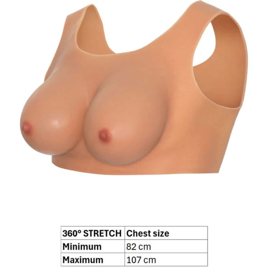 HIDDEN DESIRE - ALTER EGO WEARABLE BREAST TOP E-CUP FLESH thumb 4
