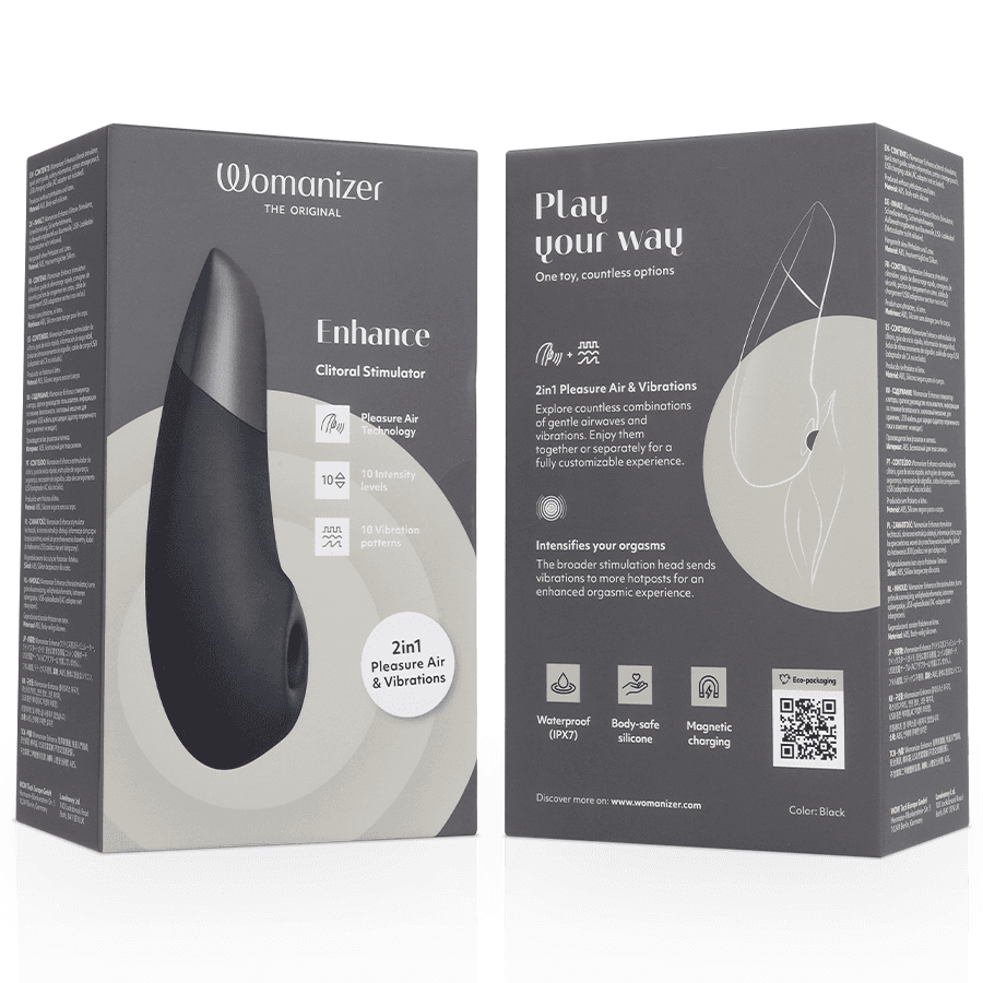 WOMANIZER - ENHANCE CLITORIAL STIMULATOR BLACK thumb 7