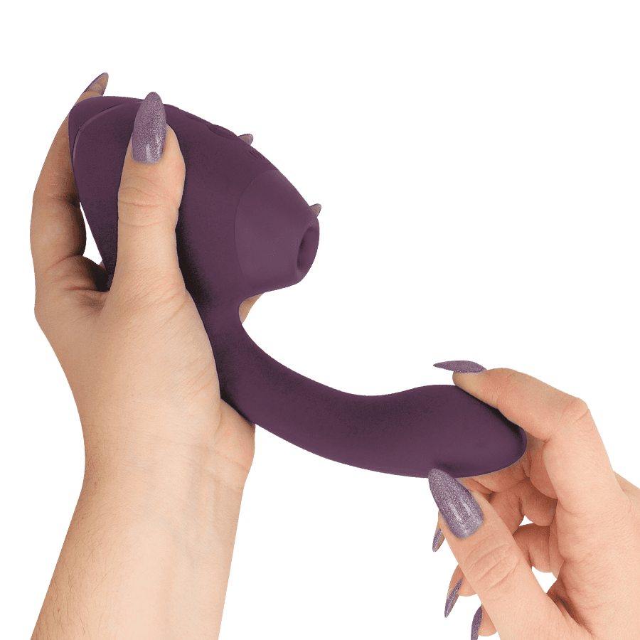 WOMANIZER - DUO NEXT DUAL CLITORAL & G-SPOT STIMULATOR DARK PURPLE thumb 4