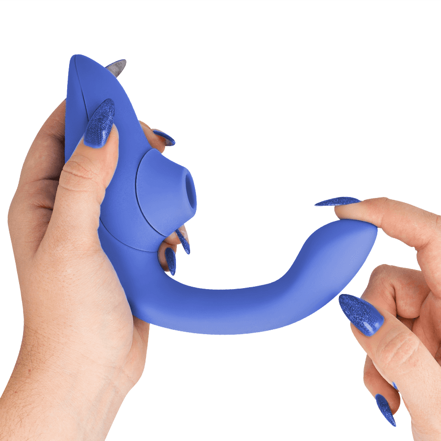 WOMANIZER - BLEND RABBIT VIBRATOR STIMULATOR VIBRANT BLUE thumb 4