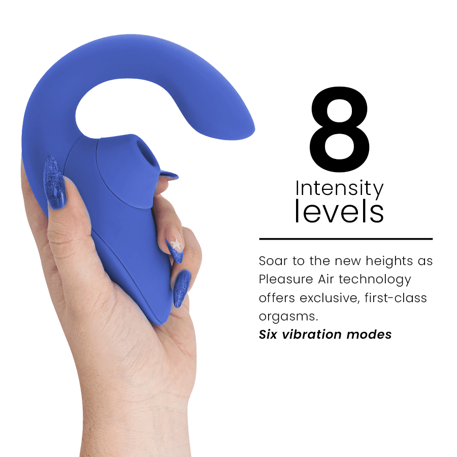 WOMANIZER - BLEND RABBIT VIBRATOR STIMULATOR VIBRANT BLUE thumb 5