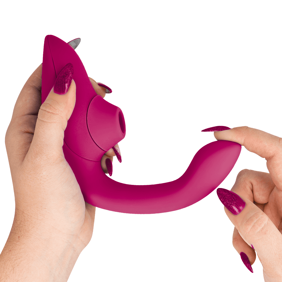WOMANIZER - BLEND RABBIT VIBRATOR STIMULATOR VIBRANT PINK thumb 4