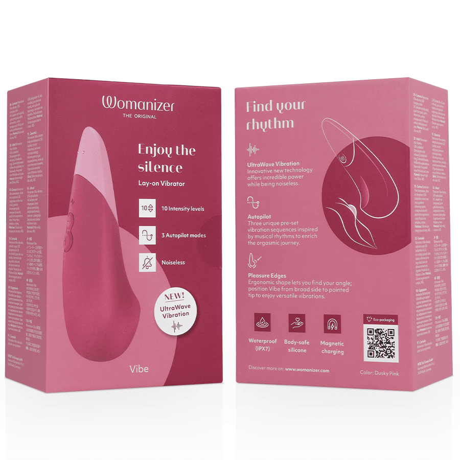 WOMANIZER - VIBE LAY-ON SILENT VIBRATOR DUSKY PINK thumb 7